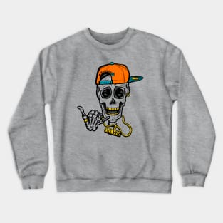 Skully Halloween - Black Crewneck Sweatshirt